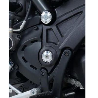 Zátka do rámu set, stříbrný hliník, sada 6 zátek, Ducati Diavel / Diavel Strada